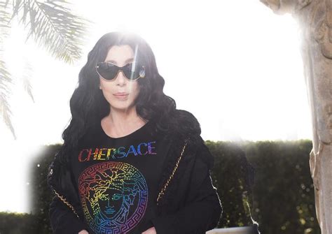 cher versace collaboration|Cher and Versace collaborate on Pride Month .